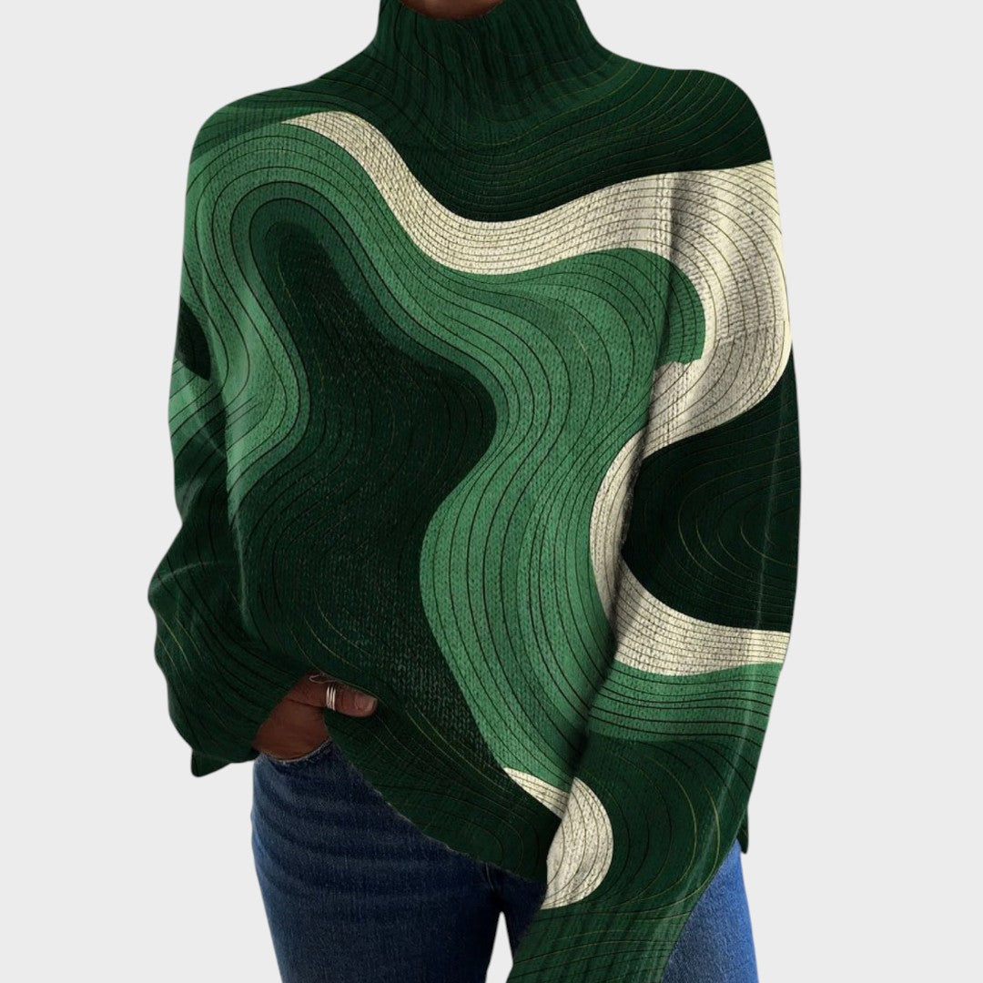 Eva - Artystyczny sweter pleciony