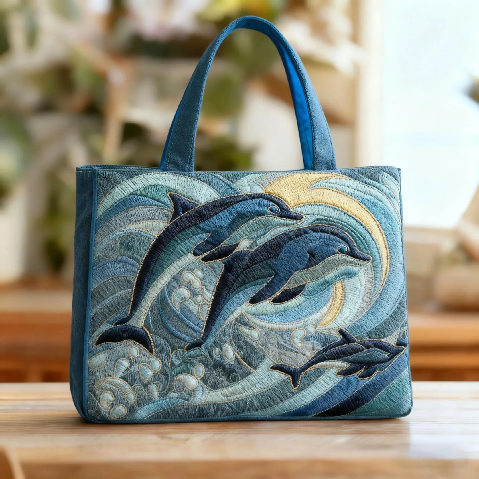 Torba Ręcznie Wykonana - Delfin Oceanu