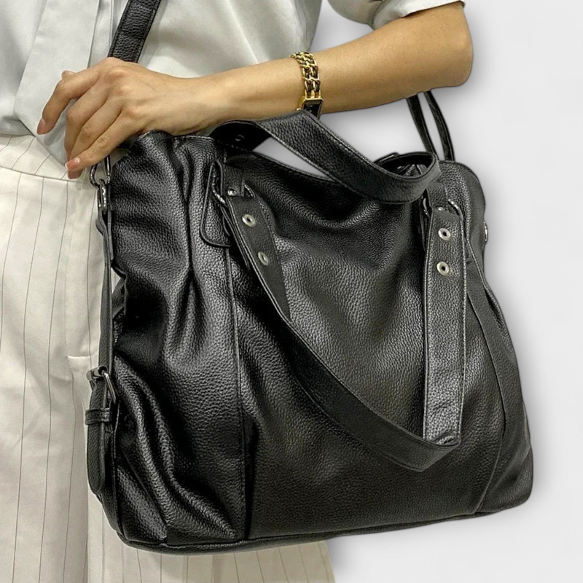 Cécile. - Elegancka torba hobo na ramię