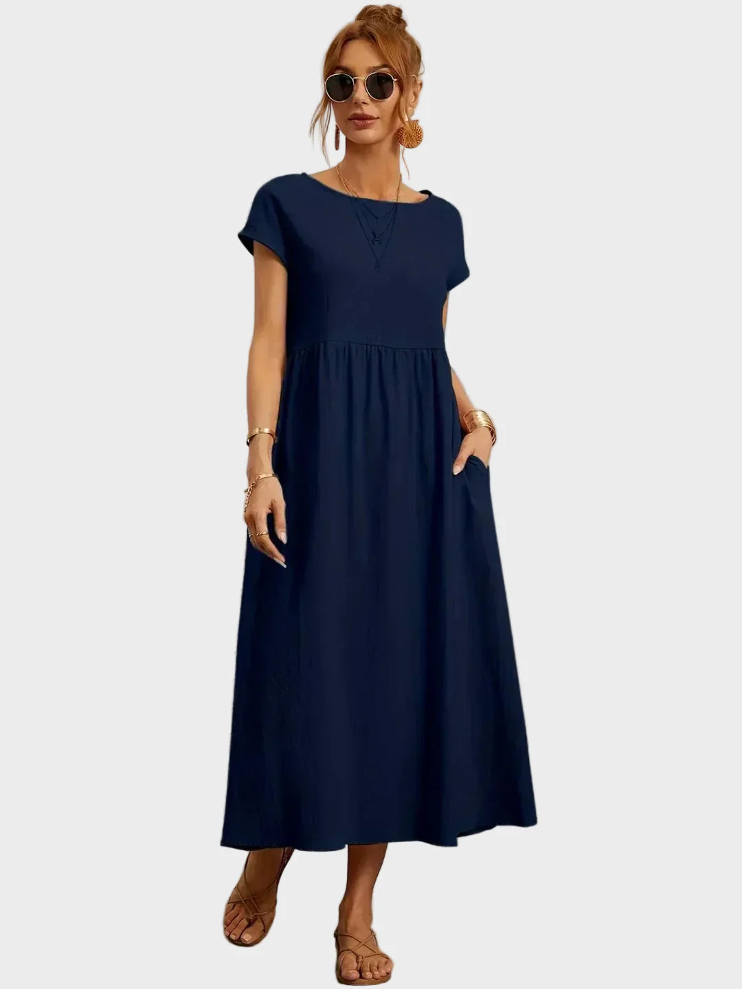 Gabrielle™ — Midi sukienka w eleganckim, ponadczasowym stylu