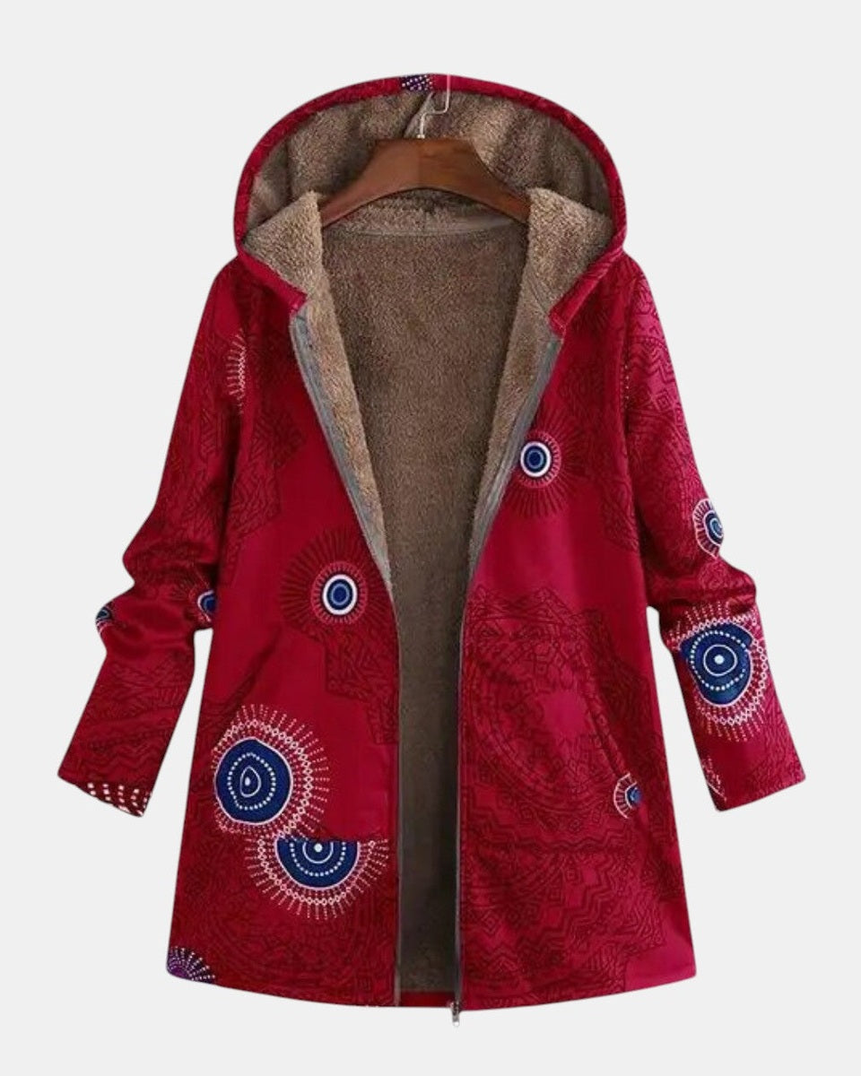 Sage - Tribal Wzór Sherpa Kurtka