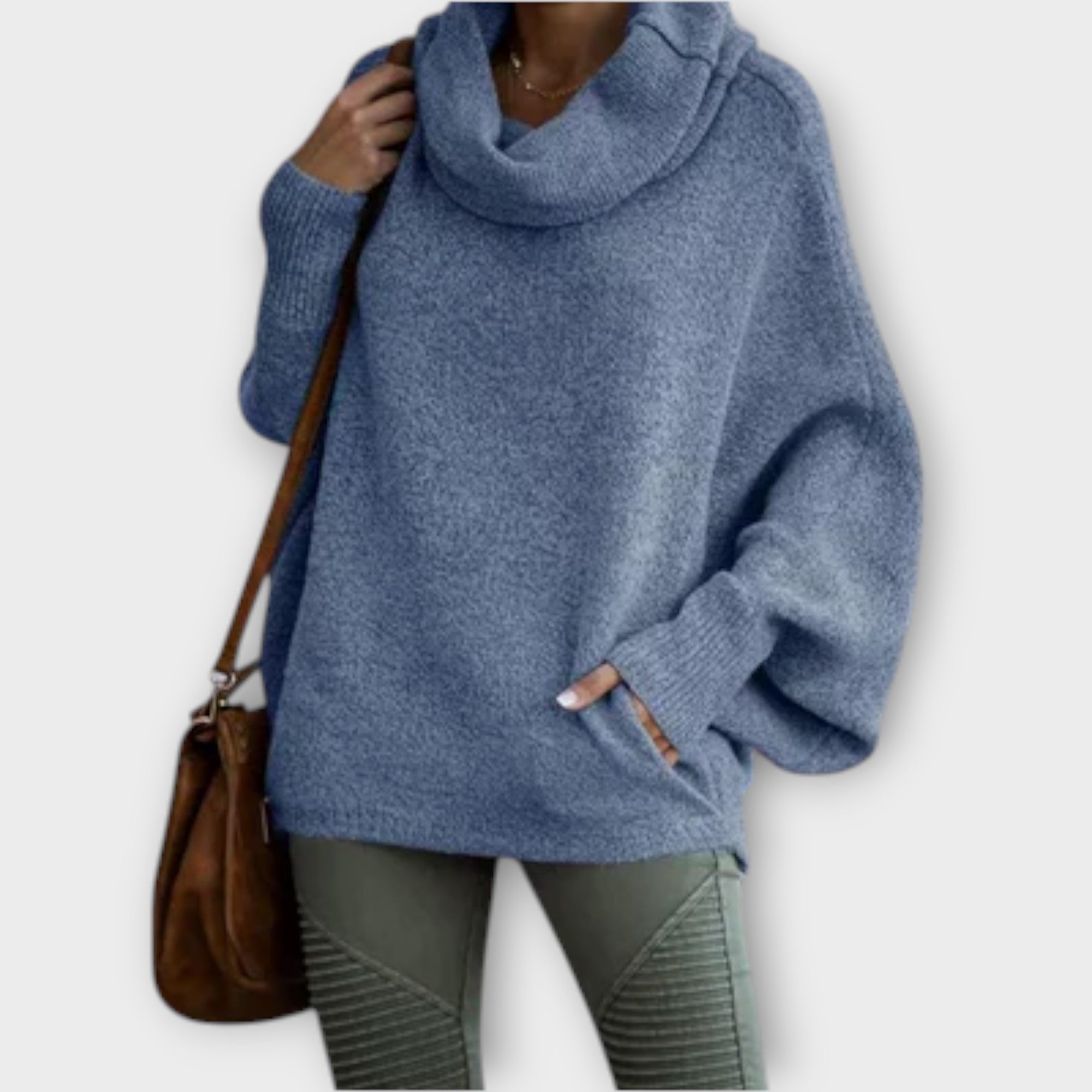Ulrike - Elegancki sweter damski w stylu żółwia