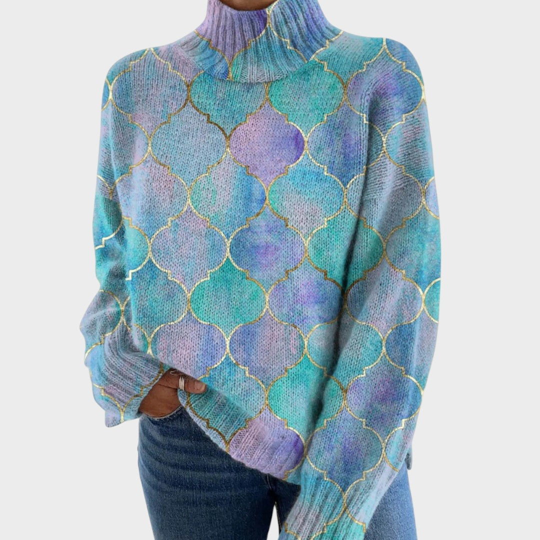 Dalila - Artystyczny sweter z dzianiny