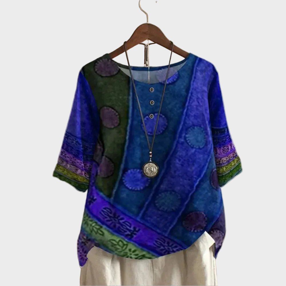 Valerie - Kolorowy boho-top