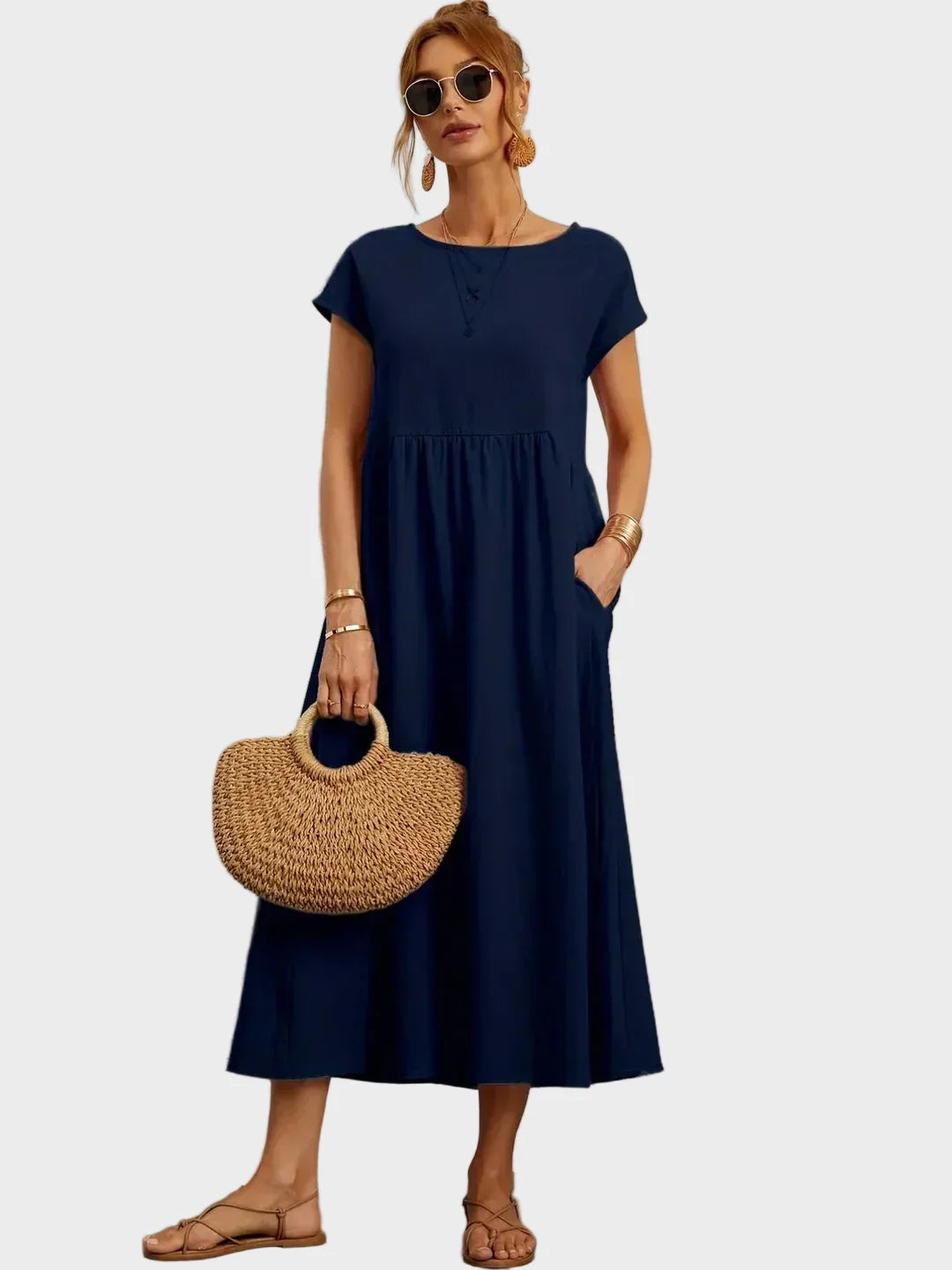 Gabrielle™ — Midi sukienka w eleganckim, ponadczasowym stylu