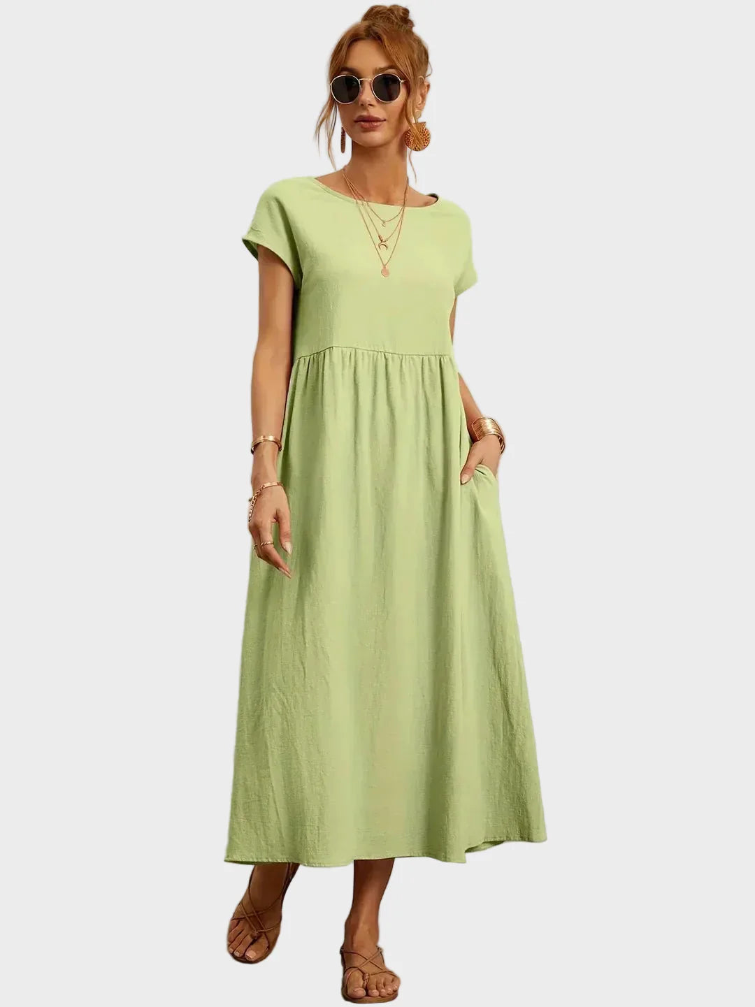 Gabrielle™ — Midi sukienka w eleganckim, ponadczasowym stylu