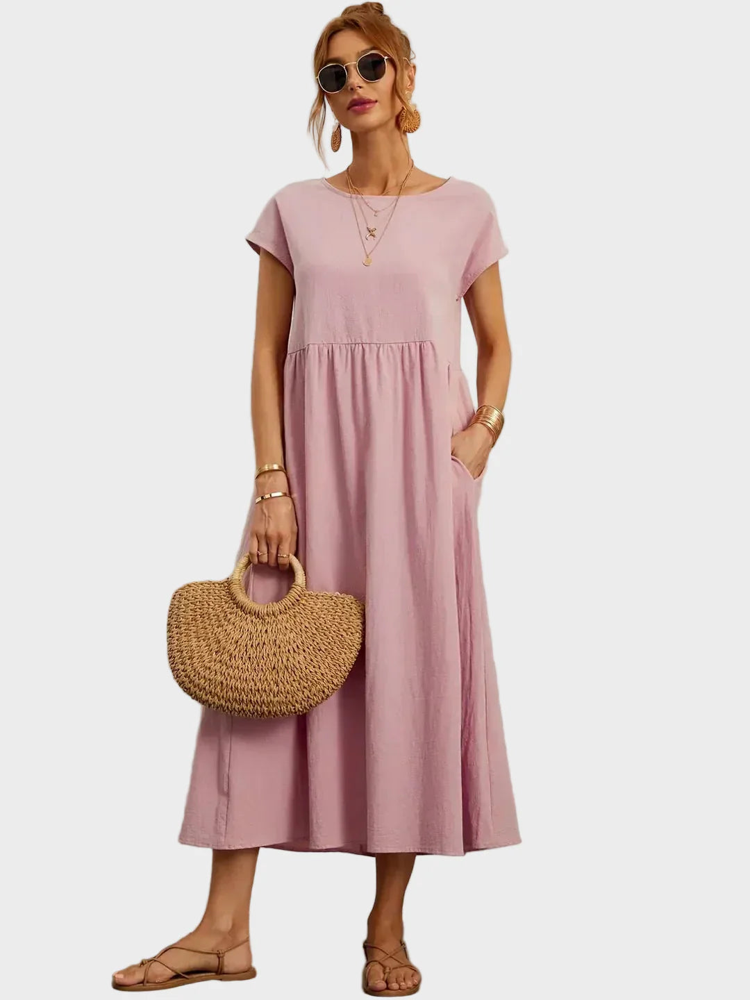 Gabrielle™ — Midi sukienka w eleganckim, ponadczasowym stylu
