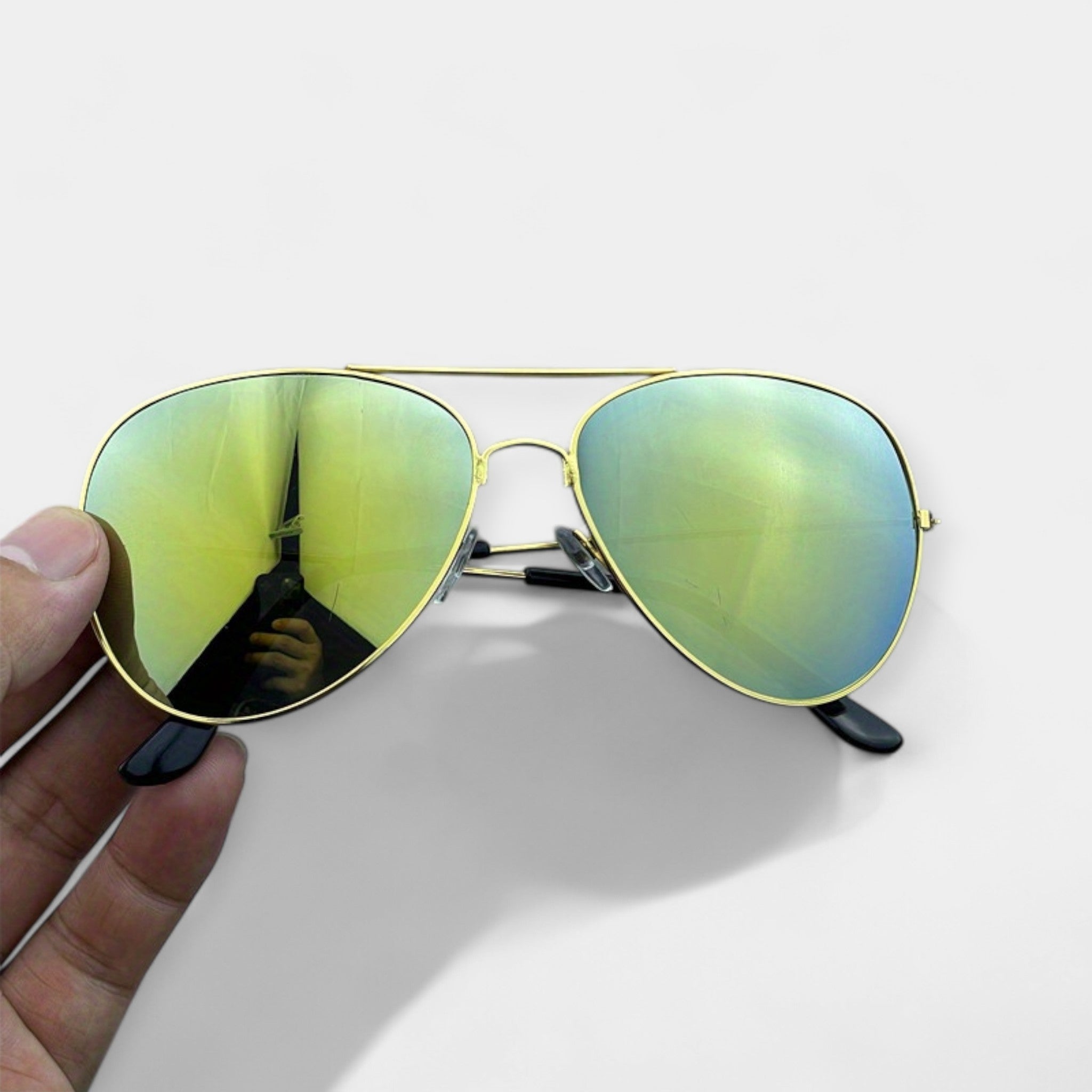 Retro okulary z lustrem